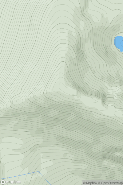 Thumbnail image for Sgurr a' Chaorachain [Kyle of Lochalsh to Garve] showing contour plot for surrounding peak